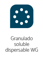 Granulado sobre dispersable WG