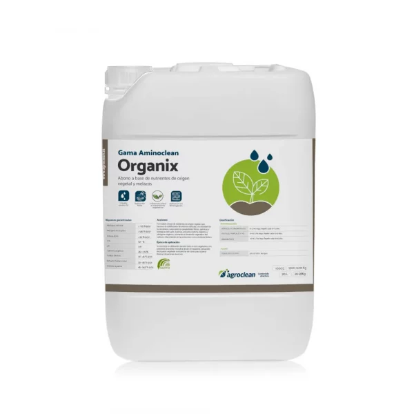 Abono a base de nutrientes de origen vegetal y melazas Organix, de Agroclean